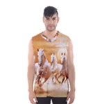 Seven Horses, Sun Men s Basketball Tank Top