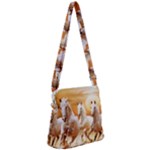 Seven Horses, Sun Zipper Messenger Bag