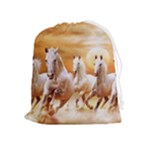 Seven Horses, Sun Drawstring Pouch (XL)