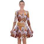 Seven Horses, Sun Quarter Sleeve Skater Dress