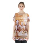 Seven Horses, Sun Skirt Hem Sports Top