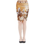 Seven Horses, Sun Midi Wrap Pencil Skirt