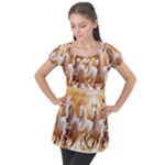 Seven Horses, Sun Puff Sleeve Tunic Top