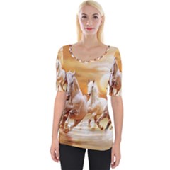 Wide Neckline T-Shirt 