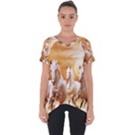 Seven Horses, Sun Cut Out Side Drop T-Shirt