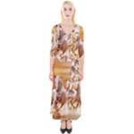 Seven Horses, Sun Quarter Sleeve Wrap Maxi Dress