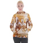 Seven Horses, Sun Women s Hooded Pullover