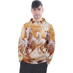 Seven Horses, Sun Men s Pullover Hoodie