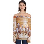 Seven Horses, Sun Off Shoulder Long Sleeve Top