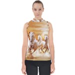 Seven Horses, Sun Mock Neck Shell Top