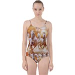 Seven Horses, Sun Cut Out Top Tankini Set