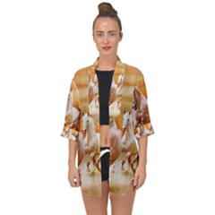 Open Front Chiffon Kimono 