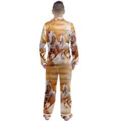 Men s Long Sleeve Satin Pajamas Set 