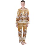 Seven Horses, Sun Women s Long Sleeve Satin Pajamas Set	