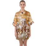 Seven Horses, Sun Half Sleeve Satin Kimono 