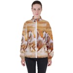 Seven Horses, Sun Women s High Neck Windbreaker