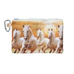 Seven Horses, Sun Canvas Cosmetic Bag (Medium)