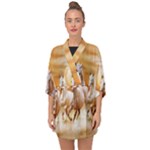 Seven Horses, Sun Half Sleeve Chiffon Kimono