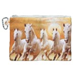 Seven Horses, Sun Canvas Cosmetic Bag (XL)