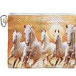 Seven Horses, Sun Canvas Cosmetic Bag (XXXL)