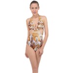 Seven Horses, Sun Halter Front Plunge Swimsuit