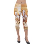 Seven Horses, Sun Lightweight Velour Capri Leggings 