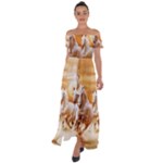 Seven Horses, Sun Off Shoulder Open Front Chiffon Dress