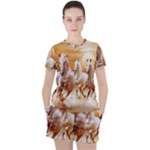 Seven Horses, Sun Women s T-Shirt and Shorts Set