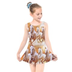 Kids  Skater Dress Swimsuit 