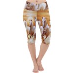 Seven Horses, Sun Lightweight Velour Cropped Yoga Leggings