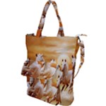 Seven Horses, Sun Shoulder Tote Bag