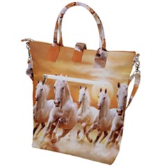 Buckle Top Tote Bag 