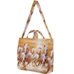 Seven Horses, Sun Square Shoulder Tote Bag