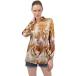 Seven Horses, Sun Long Sleeve Satin Shirt