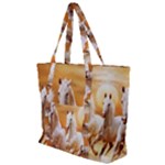 Seven Horses, Sun Zip Up Canvas Bag