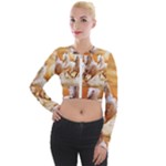 Seven Horses, Sun Long Sleeve Cropped Velvet Jacket