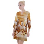 Seven Horses, Sun Open Neck Shift Dress