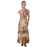 Seven Horses, Sun Flutter Sleeve Maxi Dress