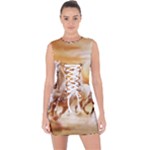 Seven Horses, Sun Lace Up Front Bodycon Dress