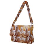 Seven Horses, Sun Full Print Messenger Bag (L)