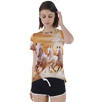 Seven Horses, Sun Short Sleeve Open Back T-Shirt