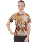 Seven Horses, Sun Women s Sport Raglan T-Shirt