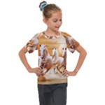 Seven Horses, Sun Kids  Mesh Piece T-Shirt