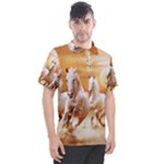 Seven Horses, Sun Men s Polo T-Shirt