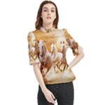 Seven Horses, Sun Frill Neck Blouse