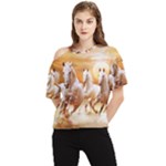 Seven Horses, Sun One Shoulder Cut Out T-Shirt