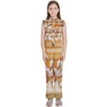 Seven Horses, Sun Kids  Sleeveless Ruffle Edge Band Collar Chiffon One Piece