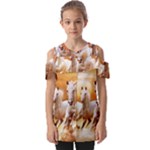 Seven Horses, Sun Fold Over Open Sleeve Top