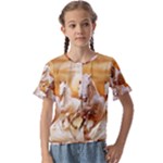 Seven Horses, Sun Kids  Cuff Sleeve Scrunch Bottom T-Shirt