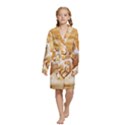 Kids  Long Sleeve Velvet Lounge Robe 